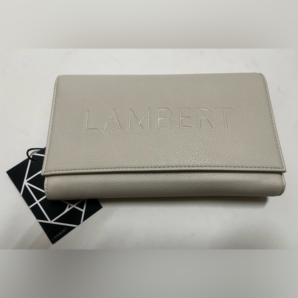 Lambert Beige Handheld Clutch